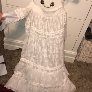 White off the shoulder dress
